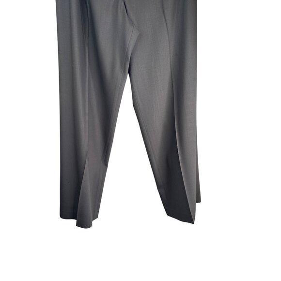 Talbots Italian Wool Blend High Rise Pleated Trousers Gray Professional Pants - Picture 7 of 16